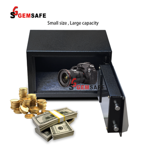 Gemsafe an ninh máy tính xách tay kích thước kỹ thuật số mật khẩu nhỏ điện tử thông minh mini phòng tiền gửi chìa khóa khách sạn an toàn hộp đen trắng LED cơ thể - Product Image 5