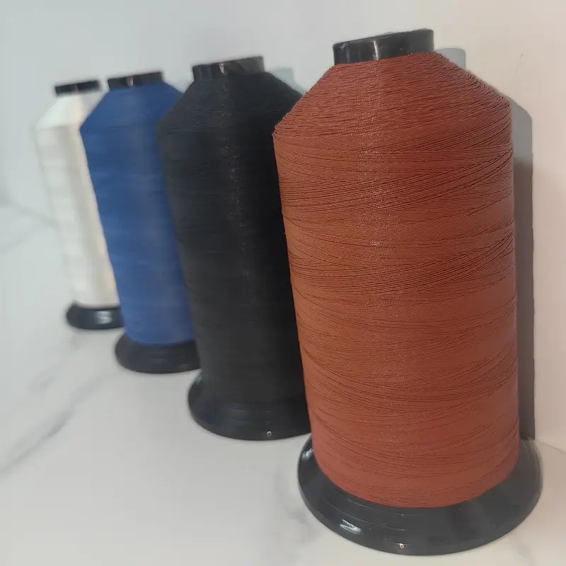 Customized Color Red Blue Black PTFE Coated Fiberglass Sewing Thread