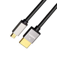 Câble Micro HDMI vers HDMI Version 1.4 1080p HD pour Appareil Photo, Tablette, Ordinateur, Mobile, Projecteur Domestique, Taux de Rafraîchissement 60Hz