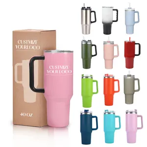 Surprise Price 40oz Insulated Travel Car Mug Reusable Coffee Cup Double Wall Tumbler