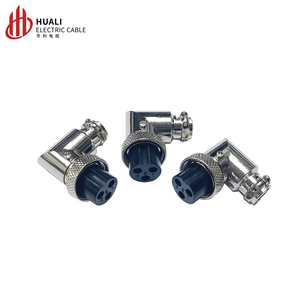 Aviation 16M Socket DF16 GX16-3 Right Angle Elbow D 90 Derajat <span class=keywords><strong>Adaptor</strong></span> Otomotif Perak - Product Image 1