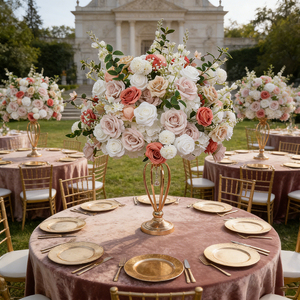 Wholesale Customization Silk <b>Artificial</b> Flower Balls Table Centerpieces flower Ball Wedding Flower Decor - Product Image 1