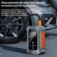 Nouveau compresseur d'air portable pour voiture 12V ABS, batterie 3600mAh, jauge de pression numérique, arrêt automatique, moniteur de pression des pneus