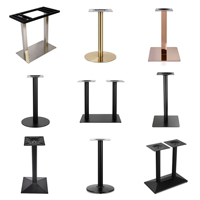 Accessoires de quincaillerie : Piétement de table en fer forgé, design Mid-Century, marque XY, pour hôtels, bars et restaurants occidentaux