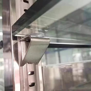 Stainless Steel Refrigerator Shelf <b>Clip</b> 350g Load Capacity Durable Support <b>Hook</b> For Freezer Display Cabinet - Product Image 3