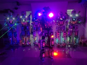 <span class=keywords><strong>Disfraces</strong></span> de Robot con Iluminación LED de Color Mágico y Trajes Mecánicos para Fiestas y Eventos - Product Image 3