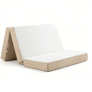 Canapé-lit rétractable en tissu, <span class=keywords><strong>matelas</strong></span> en mousse flanelle, personnalisable pour les petits espaces - pour appartements, salon, housse amovible - Product Image 2