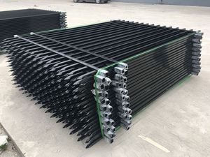 Panneau de clôture en acier moderne de 1,5 m de haut, facile à assembler, barrière de haute sécurité pour les commerces et les résidences - Product Image 6