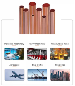 Tuyaux en laiton T2 Cuivre rouge C1100 Climatiseur <span class=keywords><strong>Tube</strong></span> de cuivre 99.99 Cuivre non corrosif Etp Grade H62 H59 Profil de tuyau - Product Image 2