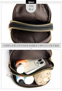 Bolsa de Mensajero Casual Impermeable con Cierre de Cremallera de Cuero PU de Diseño de Lujo para Mujer - Product Image 6