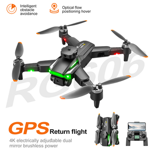 Drone débutant 5G RG606MAX WiFi 4K HD avec double caméra, GPS, évitement d'obstacles, photo par geste, portée 400m, quadricoptère pliable, contrôle par application - Product Image 2