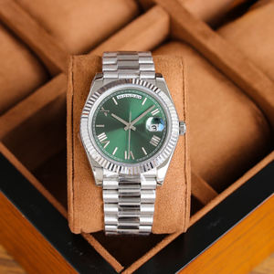 Reloj de Pulsera Mecánico Automático Unisex de Lujo, Esfera de Cristal de Zafiro, Cronógrafo de Acero Inoxidable, Manecillas Luminosas - Product Image 3