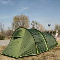 Tente tunnel imperméable de 3000 mm, tente de camping durable pour festivals, camping et pêche, installation facile