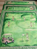 Tapis de Mahjong américain Rabbit Golf Course, tapis de table de Mahjong antidérapant et insonorisant, tapis de jeu pliable et lavable pour les fêtes