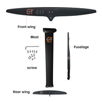 Nouveau design GY1051 Hydrofoil Carbon Wingfoil Board unisexe Ocean Waters Efoil Surfing Wing Foil Pumping Complete Hydrofoil Set