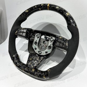 Volante de Fibra de Carbono Forjado en Oro para <span class=keywords><strong>Cadillac</strong></span> <span class=keywords><strong>CTS</strong></span> <span class=keywords><strong>CTS</strong></span>-V con Alcántara para <span class=keywords><strong>CTS</strong></span> <span class=keywords><strong>Cadillac</strong></span> XTS ATS CT6 ATS-V, Envío Directo - Product Image 4