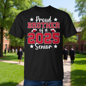 Camiseta de graduación familiar para el orgulloso hermano de un graduado de 2025 - Product Image 3