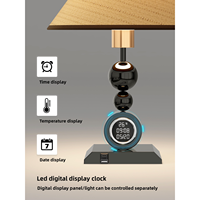 Lampe de table de style rétro italien, lampe de chevet avec abat-jour en tissu pour chambre à coucher, lampe de table décorative avec haut-parleur intelligent