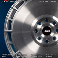 Jantes en alliage forgé ZKR 5x114.3 5x120 18-26 pouces compatibles avec BMW Mercedes-Benz Land Rover Rolls-Royce Urus Corvette Tesla Cadillac