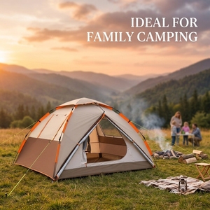 <b>Large</b> Family 3-6 People One Bedroom Four-season Camping <b>Tent</b> with Quick Automatic Opening and High Waterproof Rating - Product Image 5