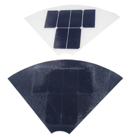 Panneaux solaires paysagers personnalisés SunPower 5,5 V haute efficacité, forme de pétale, forme de fleur, en ETFE