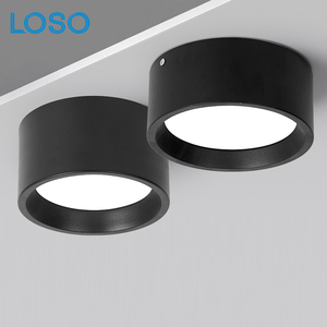 Loso chống chói Thiết kế cửa hàng văn phòng nhà trắng đen sắt 12W 18W 24W bề mặt gắn kết <span class=keywords><strong>Led</strong></span> Downlight - Product Image 1