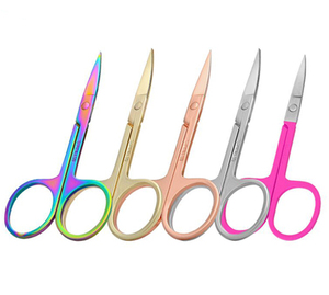 <span class=keywords><strong>Ciseaux</strong></span> <span class=keywords><strong>à</strong></span> <span class=keywords><strong>sourcils</strong></span> cosmétiques en acier inoxydable or rose <span class=keywords><strong>Ciseaux</strong></span> de maquillage pour cils - Product Image 3