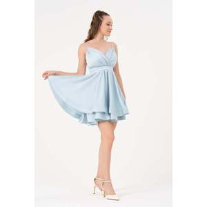 Jean en denim bleu ciel coupe classique pour femme DANS, style décontracté, disponible en tailles 38-42 pour un usage quotidien - Product Image 2