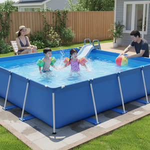 Piscina Rectangular Elevada <span class=keywords><strong>de</strong></span> 1.8*1.2*0.3m Directo <span class=keywords><strong>de</strong></span> Fábrica - Piscina con Marco <span class=keywords><strong>de</strong></span> Tamaño Personalizable <span class=keywords><strong>para</strong></span> Venta al Por Mayor - Product Image 2