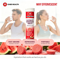 Comprimés effervescents d'électrolytes OEM Private Label, 15 unités, saveur raisin, pour reconstituer, récupérer et reconstituer l'énergie, hydratation au sodium et au potassium, personnalisables