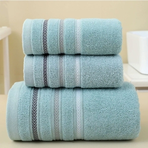 Serviettes de Bain Spa Écologiques de Haute Qualité en Gros, 100% Coton Pur, Absorbantes, Couleur Unie, Grand Ensemble Assorti pour Familles et Hôtels - Product Image 1