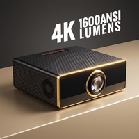 Projecteur Home Cinéma LED 4K Direct Usine avec Haut-parleurs Stéréo HIFI Intégrés Android 15 1080P pour Salon et Chambre