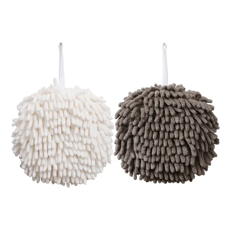 Chenille-toalla secadora de manos, Bola de secado rápido, absorción de agua reutilizable