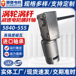 Self-Locking Reduction Motor 36V High Torque <b>Worm</b> Gear Low Speed Brushed DC Motor for Smart Home Valves - Product Image 5