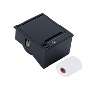Impresora Térmica de Recibos Integrada HSPOS QR74 de 58 mm, Cortador Automático, 100 mm/s, RS232, USB, DC12V, 139x67 mm, para Kiosco, Máquina Expendedora, Punto de Venta