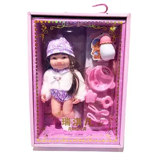 Nuova bambola realistica Reborn 12 pollici Full body scatola per bambole in Silicone morbido con diverse espressioni giocattoli di adozione
