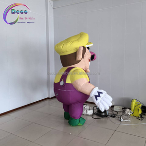 Publicité gonflable de dessin animé <span class=keywords><strong>Mario</strong></span> de 2.2 mètres de haut pour la promotion d'activités de plein air - Product Image 2