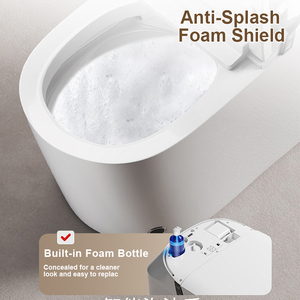 Toilette intelligente norme américaine 110V, bidet intégré, télécommande, commande vocale, sélection de 6 langues, chasse d'eau automatique, chauffée - Product Image 5