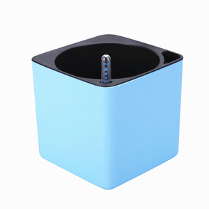 Maceta Grande Simple con <span class=keywords><strong>Autorriego</strong></span> y Medidor de Nivel de Agua, Maceta Cuadrada de Plástico de Doble Capa con Almacenamiento de Agua, Maceta para Flores de Estilo Casual - Product Image 3