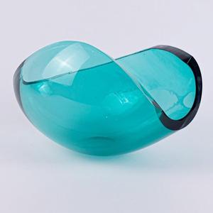 Cuencos Decorativos de Vidrio Soplado a Mano, Diseño Art Deco para Aniversario - Product Image 4