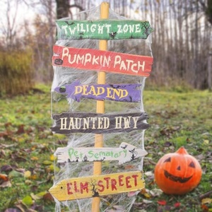 Décorations de jardin directionnelles effrayantes pour Halloween avec toiles d'araignées en PP, découpées sur mesure pour les fêtes d'Halloween - Product Image 6