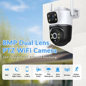 Tuya 8MP PTZ <span class=keywords><strong>WIFI</strong></span> Máy ảnh ống kính kép Màn hình Kép HD 4K ai con người theo dõi chuyển động điều khiển từ xa cảnh báo đẩy ngoài trời <span class=keywords><strong>ip</strong></span> <span class=keywords><strong>Camera</strong></span> - Product Image 6