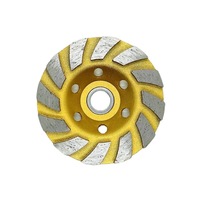 Disque de meulage en forme de bol pour la coupe de pierre en béton polissage de sol meuleuse d'angle diamant ondulé polissage métal collage