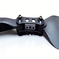 Hélice pliable 15,5 pouces 15558 à 2 pales en fibre de carbone et nylon noir, pas de 5,8 pouces pour UAV RC, personnalisable sur demande