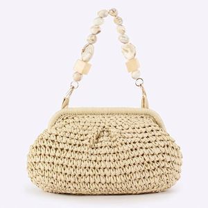 2025 New Style Women's Handmade <b>Straw</b> <b>Bag</b> Personalized Seaside Vacation Daily Beach <b>Bag</b> - Product Image 6