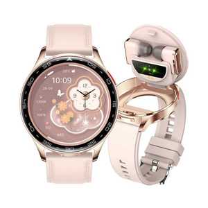Montre connectée étanche IP67 T97 avec écouteurs sans fil Bluetooth à réduction de bruit, suivi de santé pour hommes et femmes, fonction boussole - Product Image 1