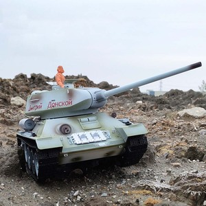 Henglong 3909-1 russe <span class=keywords><strong>T34</strong></span>/85 télécommande modèle de réservoir à grande échelle multifonction combat modèle de réservoir de Simulation compétitif - Product Image 3