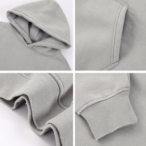 Pulls à capuche de haute qualité personnalisés pour le printemps Pulls délavés à l'acide Vente en gros Streetwear unisexe Sweat à capuche pour hommes surdimensionné - Product Image 4