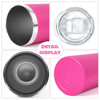 Vente en gros en vrac de gobelets isothermes en acier inoxydable de 20 oz personnalisés pour la gravure au laser, gobelets de voyage, tasses à vide