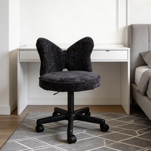 <span class=keywords><strong>Chaise</strong></span> <span class=keywords><strong>de</strong></span> coiffeuse pivotante personnalisée <span class=keywords><strong>de</strong></span> style crème moderne avec pieds en métal pour salon, chambre à coucher, mobilier <span class=keywords><strong>de</strong></span> maison - Product Image 4